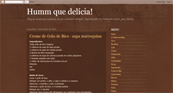 Desktop Screenshot of humm-que-delicia.com